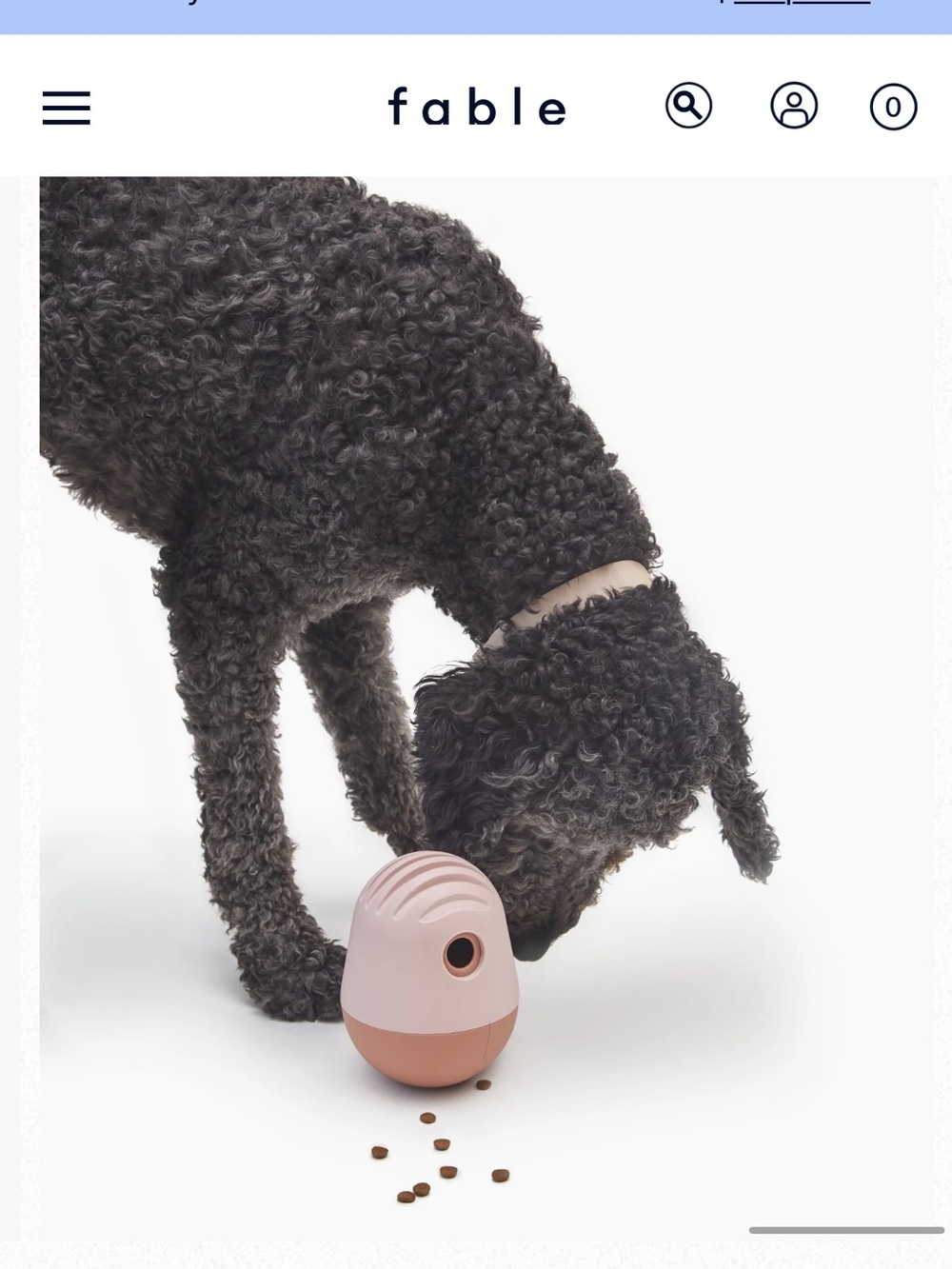 Fable Pets Dog Feeder “The Game” Blush